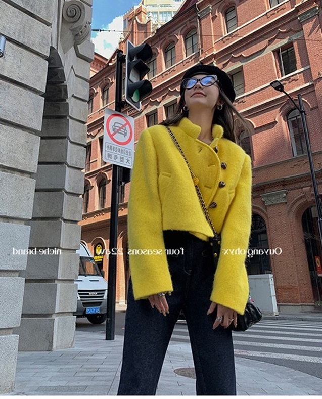 【LINNA】Small Fragrance Fashion Short Jacket (Without Brooch) 124850# JJ