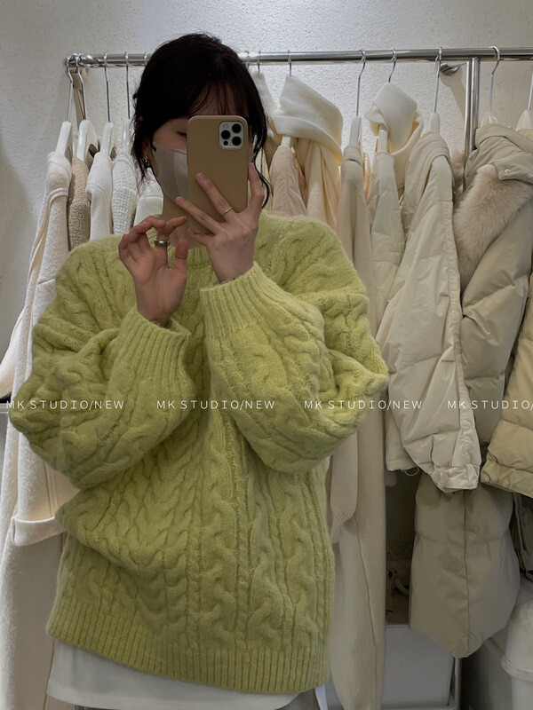 【CHEN/MK】Korean style thickened twist warm sweater s095# HJY