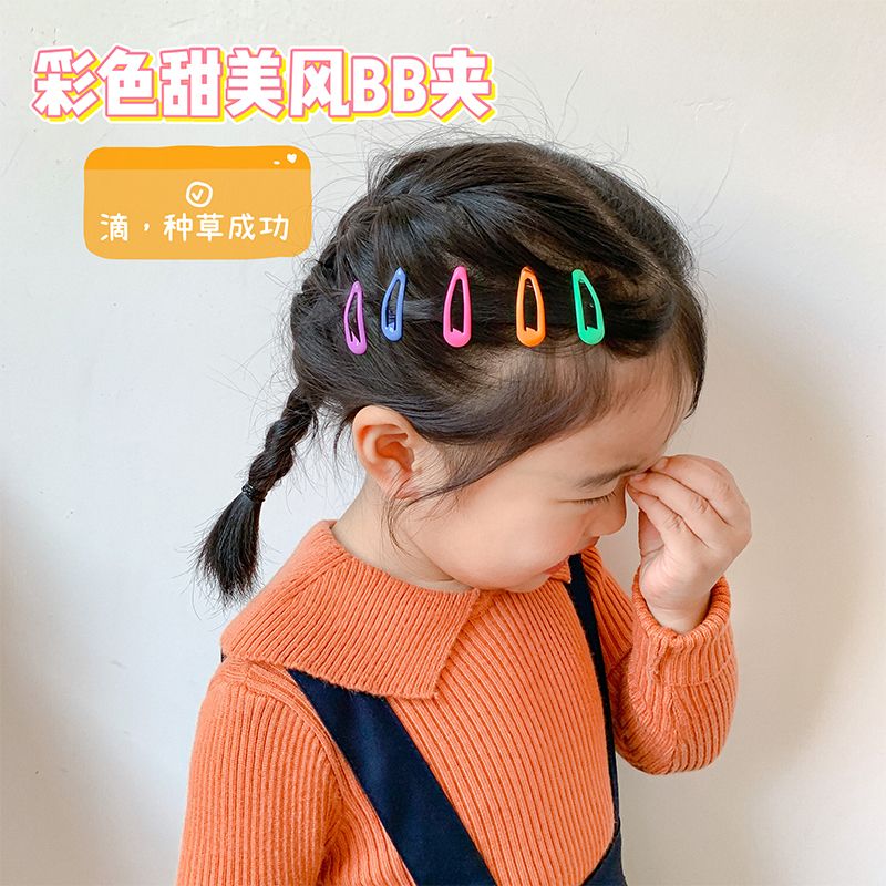 New girl hairpin children little girl bb clip small mini 3cm baby cute clip bangs clip broken hair