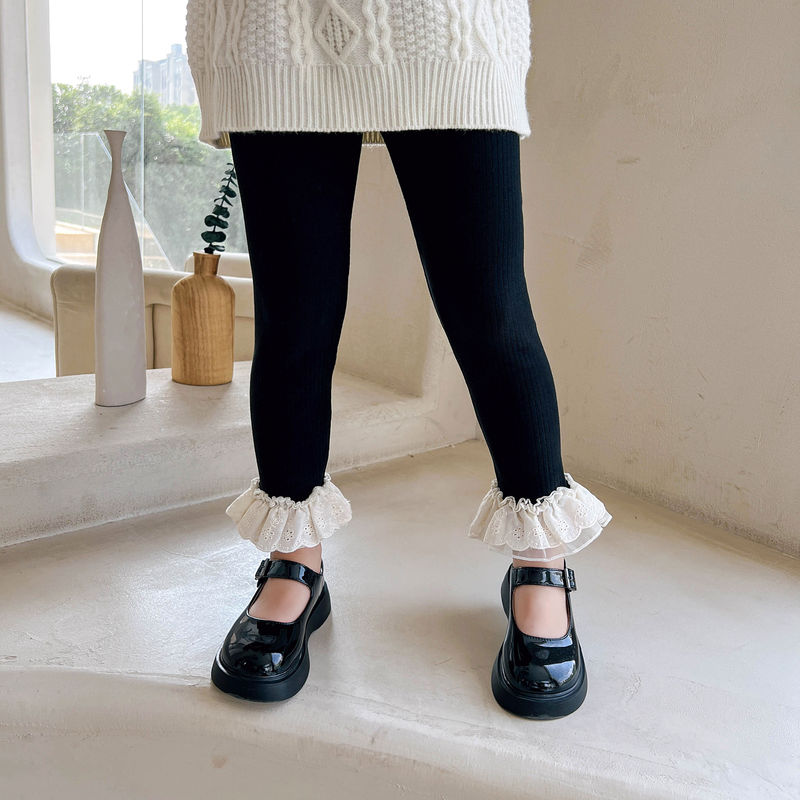 Girls' Leggings 2022 New Spring and Autumn Fashion Children's Pants Outerwear Western Style Casual Pants Girls Baby Long Pants