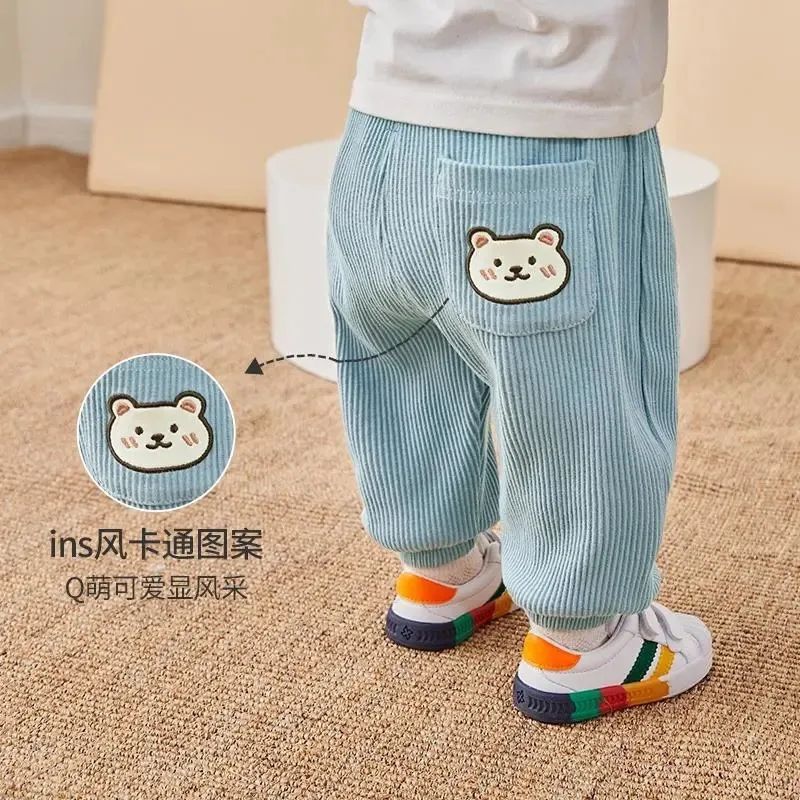 Baby pants spring and autumn children's big pp pants winter boys and girls ass pants outer wear children's autumn clothes baby children's pants