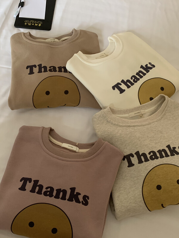 【LOVELY/SHMILY】Korean casual all-match smiling sweater sweater Z1706