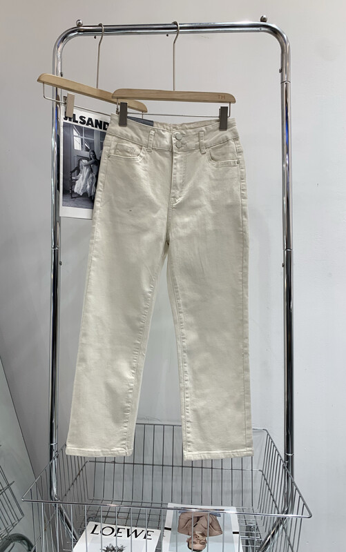 Original price 84.60! 【T.H】Korean version of simple casual all-match cigarette pipe jeans 133067# LSW