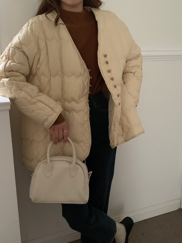 【LOVELY/SHMILY】Korean minority simple and light diamond down jacket jacket down jacket M2528
