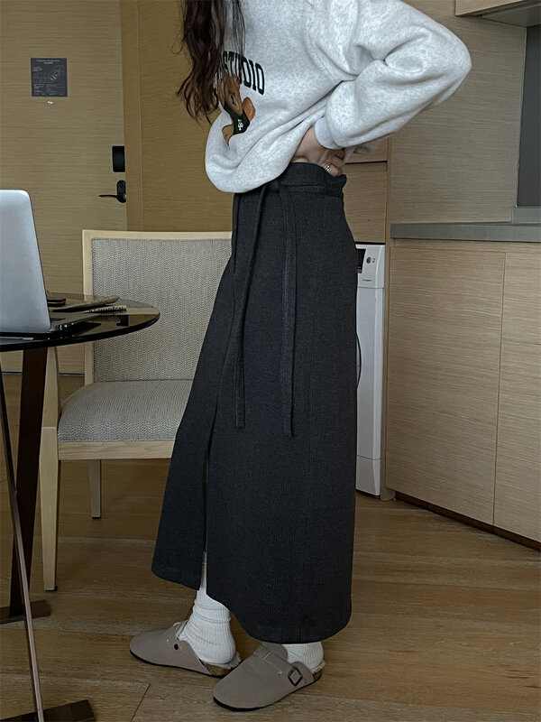 【TN】Korean style texture all-match slim skirt 5212# CLS