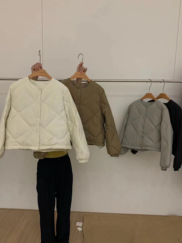 [LOVELY/SHMILY] Korean round neck all-match down jacket down jacket S2556