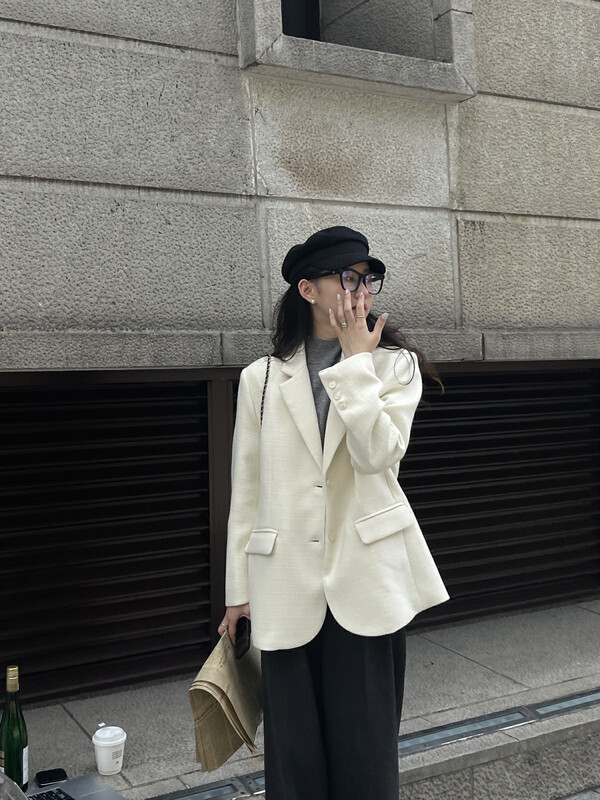 【TN】Big name minimalist temperament solid color suit 1328# CLS
