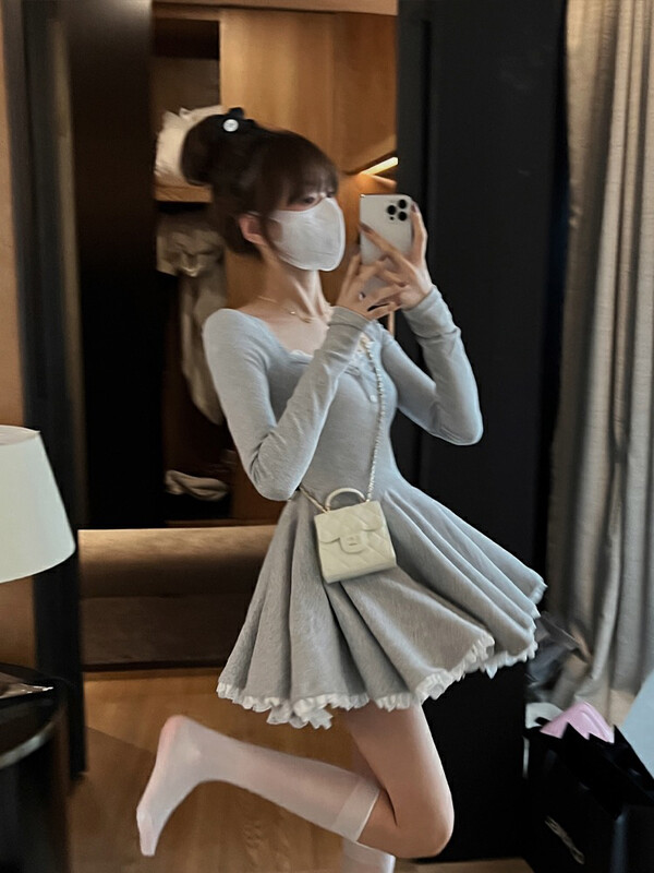 【L.L STUDIO】Pure Desire Girl Puffy Pleated Dress 78410# PCZ
