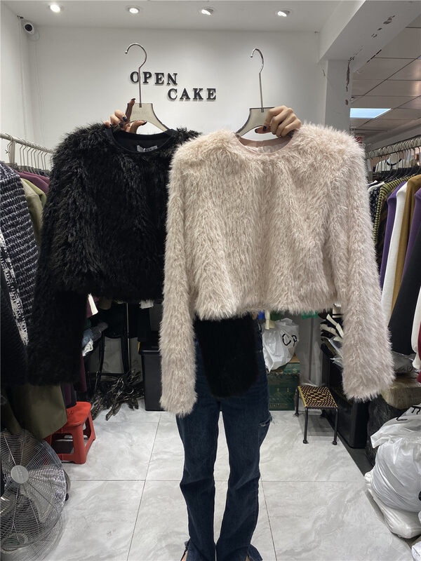 【OPEN】Round Neck Solid Color Wool Sweater 5237# OZQ