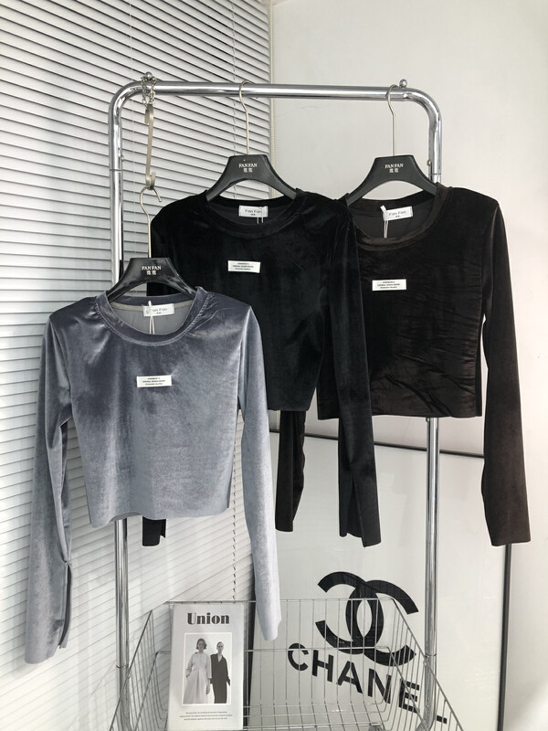 [Fan Fan] Minority Design Sense Labeled Slim Shirt 10093# CL