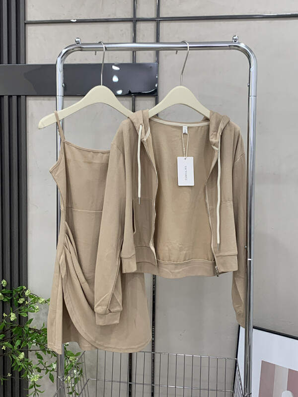【VICTORY.2】Sweater Jacket + Sleeveless Sling Dress Set BB38# WPL