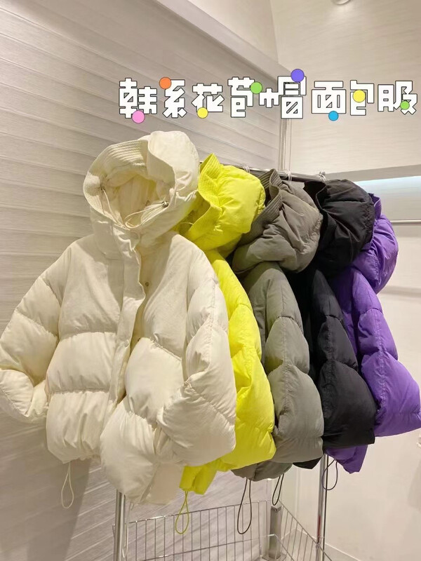 [Y.JIA Yijia] Korean simple and versatile hooded design shows thin temperament down jacket 33013