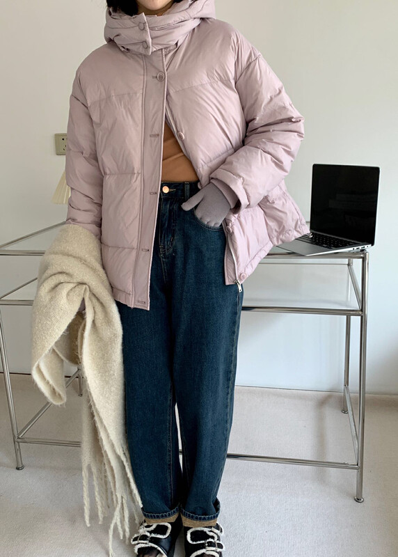 【LOVELY/SHMILY】Korean version all-match hooded down jacket down jacket S2617