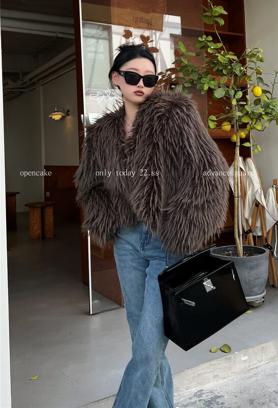 【OPEN】Simple short fur coat 9098# OZQ