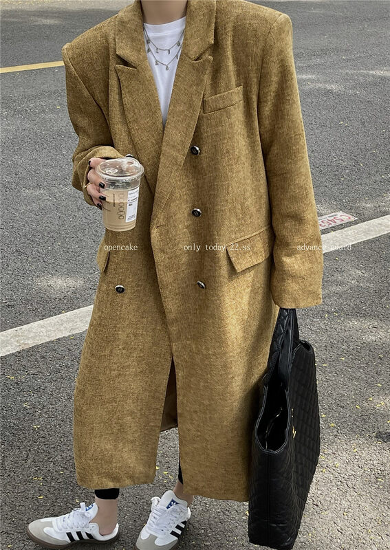 【OPEN】Xiaoxiangfeng double-breasted solid color suit 9012# OZQ