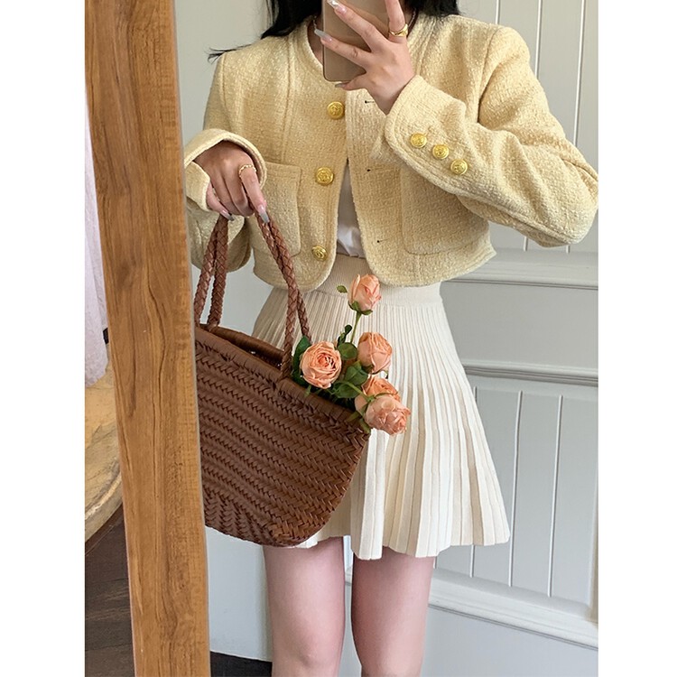 【Yi Kaoru】High waist pleated slim skirt 0467# HYY