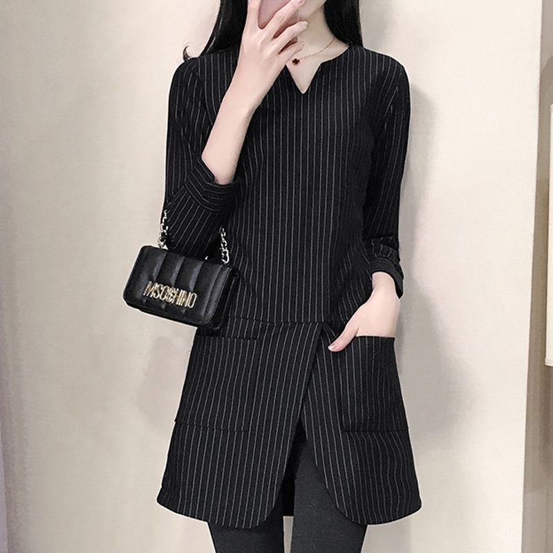 Good quality autumn new mid-length T-shirt t-shirt autumn top coat spring and autumn bottoming shirt women's long-sleeved all-match t
