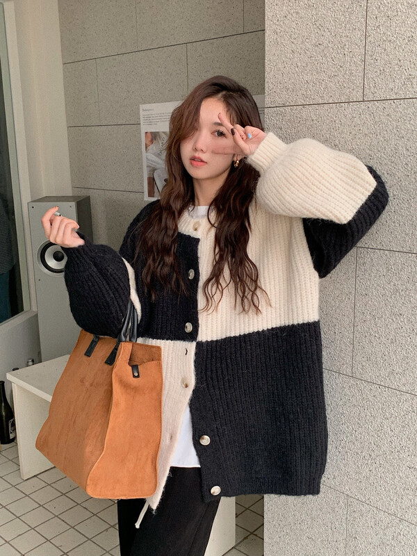 [Timely Rain] Korean style ins fashionable soft waxy design warm sweater R559# WPL