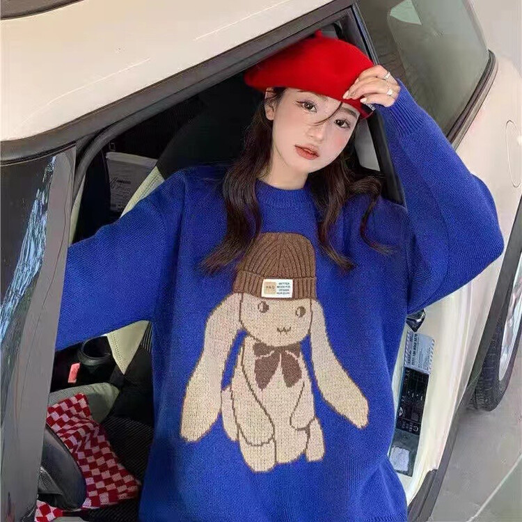 【Y.JIA】Cartoon Rabbit Pullover 927