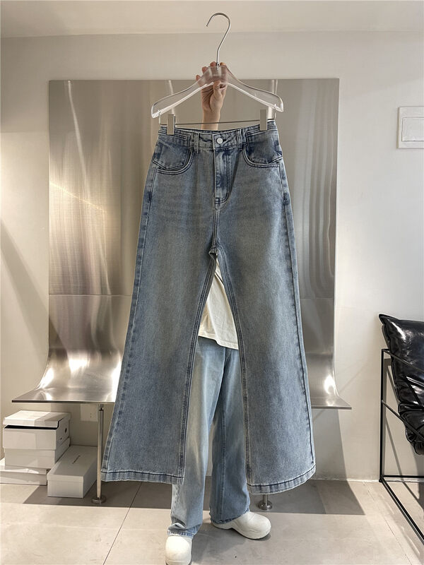 【IN.CHOOSE U】Simple all-match loose casual jeans 69530# CQW