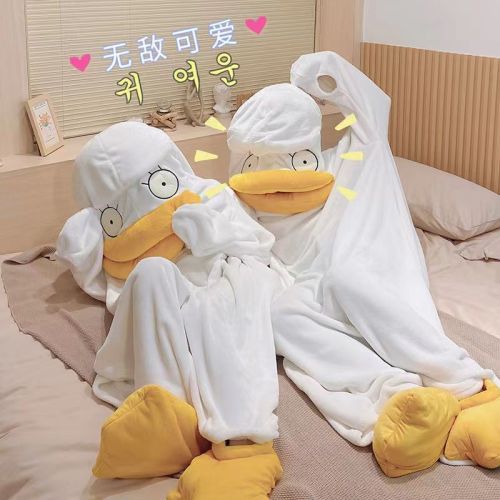Gintama Elizabeth pajamas winter one-piece pajamas funny sleeping bag for men and women with the same style cute cartoon couple nightgown [distributed on November 4]