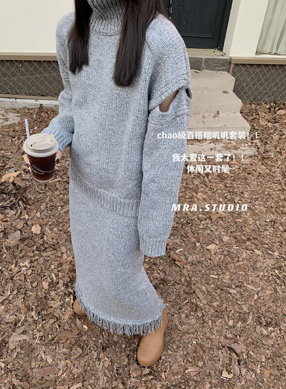 Original price 98.99! 【MRA】Korean style high collar warm sweater SP103