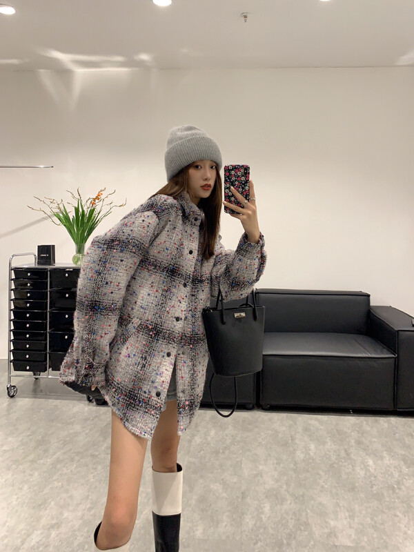 【VANESSA】Customized Xiaoxiang fabric thickened woolen coat C-717# OZQ