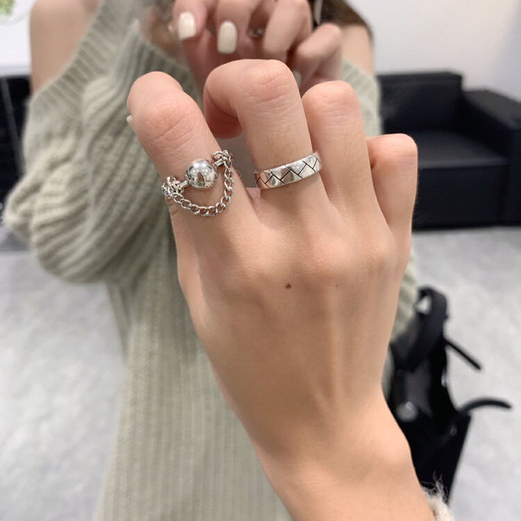 Original price 218.99! 【VANESSA】Two fashion all-match rings (with random box) 5697# OZQ