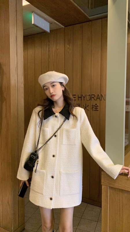 【WGWE】Korean fashion style single-breasted coat 2945# FHX