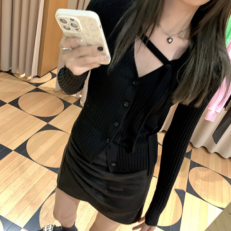 【BY】Soft cardigan women's autumn and winter bottoming sweater 0883-1# PCZ