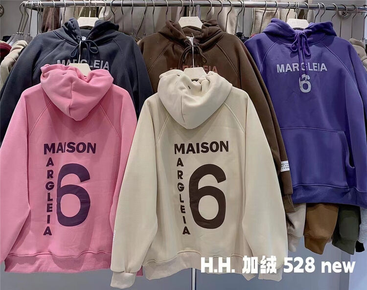【HH &MISS LAI】Hooded plus fleece comfortable all-match sweater W528# L