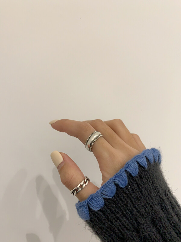 Original price 207.99! 【VANESSA】Korean all-match design ring (with box and random distribution) (two packs) 130# OZQ