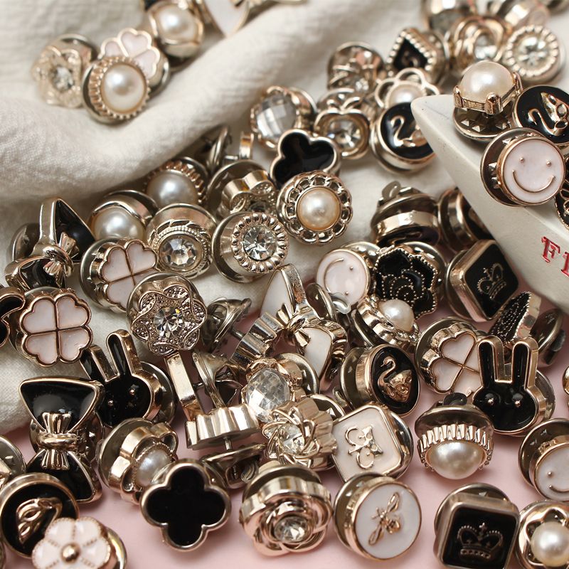 Anti-light button button seam-free hidden button invisible ins wind jewelry small fragrance cute shirt button waist button