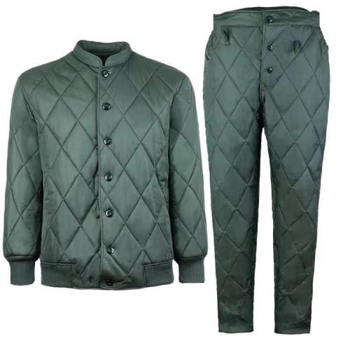 Winter cotton-padded jacket cold-proof labor insurance cotton-padded jacket cotton-padded trousers suit padded jacket thickened warm cold storage special outdoor coat
