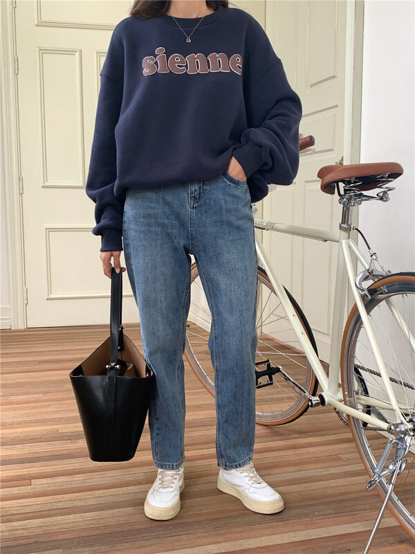 【MEET ME】Slim and comfortable textured jeans (only sell pants) S7107# L