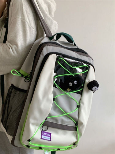 nullbag school bag original niche design sense backpack large capacity art sense high school college students backpack