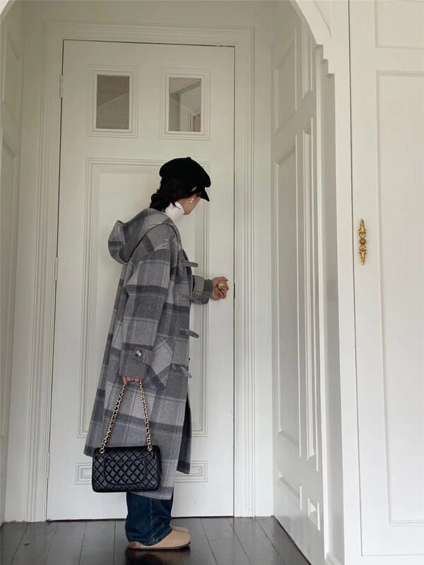 【ARE YOU】Loose and comfortable all-match coat with hood (only sell coat) YS3-816# L