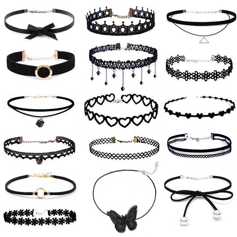 Versatile clavicle chain lace necklace choker Japanese and Korean neck chain jewelry neck strap collar simple student neck chain accessories