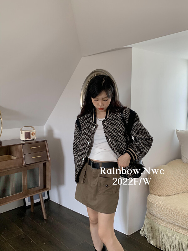 Original price 178.99! [RAINBOW] Xiaoxiang style short coat (Korean style lazy and loose) 03020# FHX