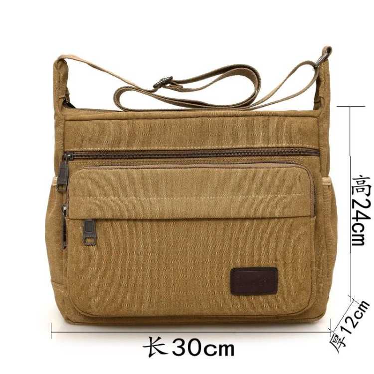 Casual Men's Bags Shoulder Bags Men's Canvas Bags Men's Messenger Bags Horizontal Large Capacity Canvas Big Bags Couple Bags