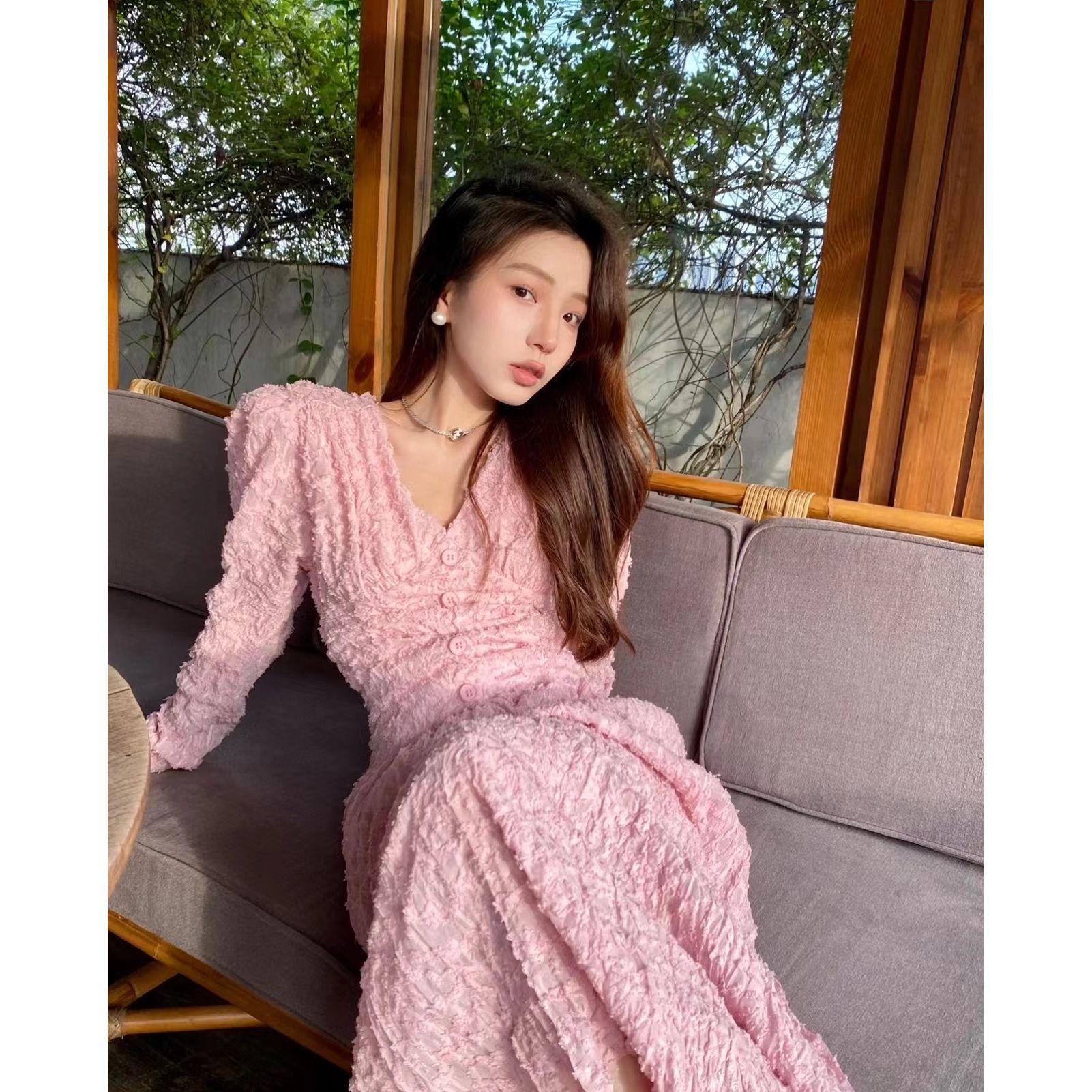 French style gentle style design sense dress 2022 new niche fashion temperament high-end retro retro age reduction