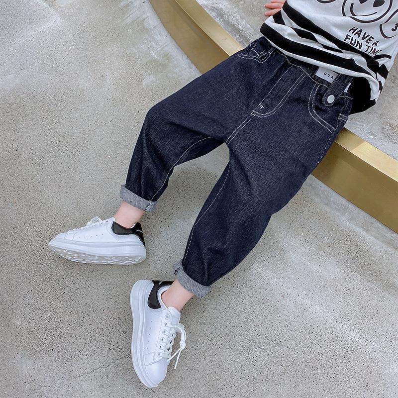 Boys' jeans autumn new outerwear trousers children's pants Korean version loose autumn pants children's autumn and winter children's clothing