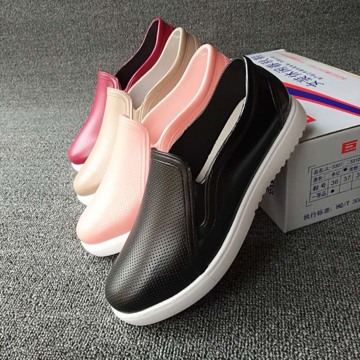 Shanghai Genuine Juli Rain Boots Shallow Mouth Low Top Waterproof Non-slip Wear-resistant Rain Boots Men and Women Couples Rain Boots Chef Rubber Shoes