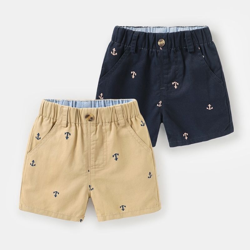 Boys' casual shorts 2022 new summer outerwear baby loose thin five-point pants children's cotton pants