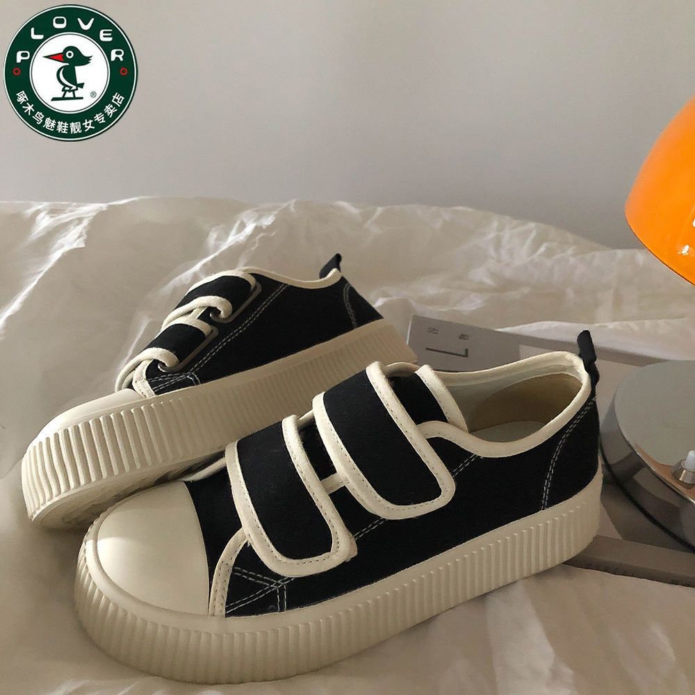 PLOVER woodpecker canvas shoes women's 2022 new niche Velcro women's shoes ins trendy all-match sneakers