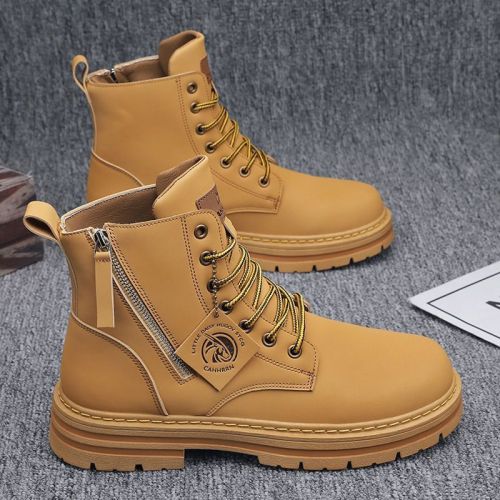 High-top Martin boots men's shoes autumn new shoes men's trendy all-match tooling shoes thick-soled sports and leisure boots