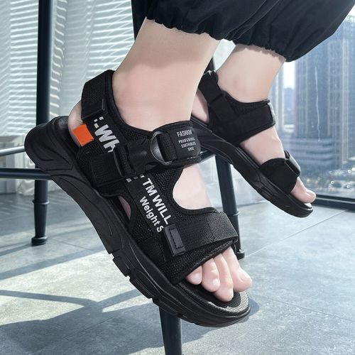 New summer sandals men's non-slip beach shoes personality outerwear dual-use slippers casual breathable sandals flip flops