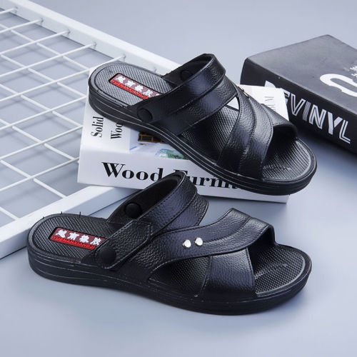 [Vietnam Rubber] Korean version of non-slip casual men's sandals and slippers comfortable and durable comfortable men's sandals summer new