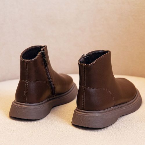 Girls Martin boots 2022 autumn and winter new Chelsea children's short boots princess single boots baby two cotton plus velvet leather boots