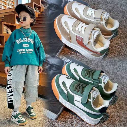 Children's sports shoes 2022 spring and autumn new girls' skate shoes casual all-match breathable elementary school boys Forrest Gump shoes trendy